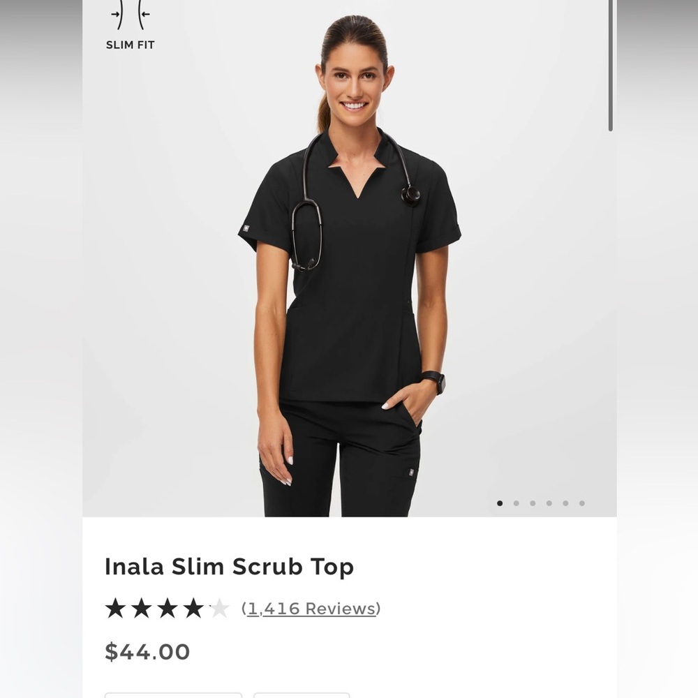 FIGS inala slim scrub top